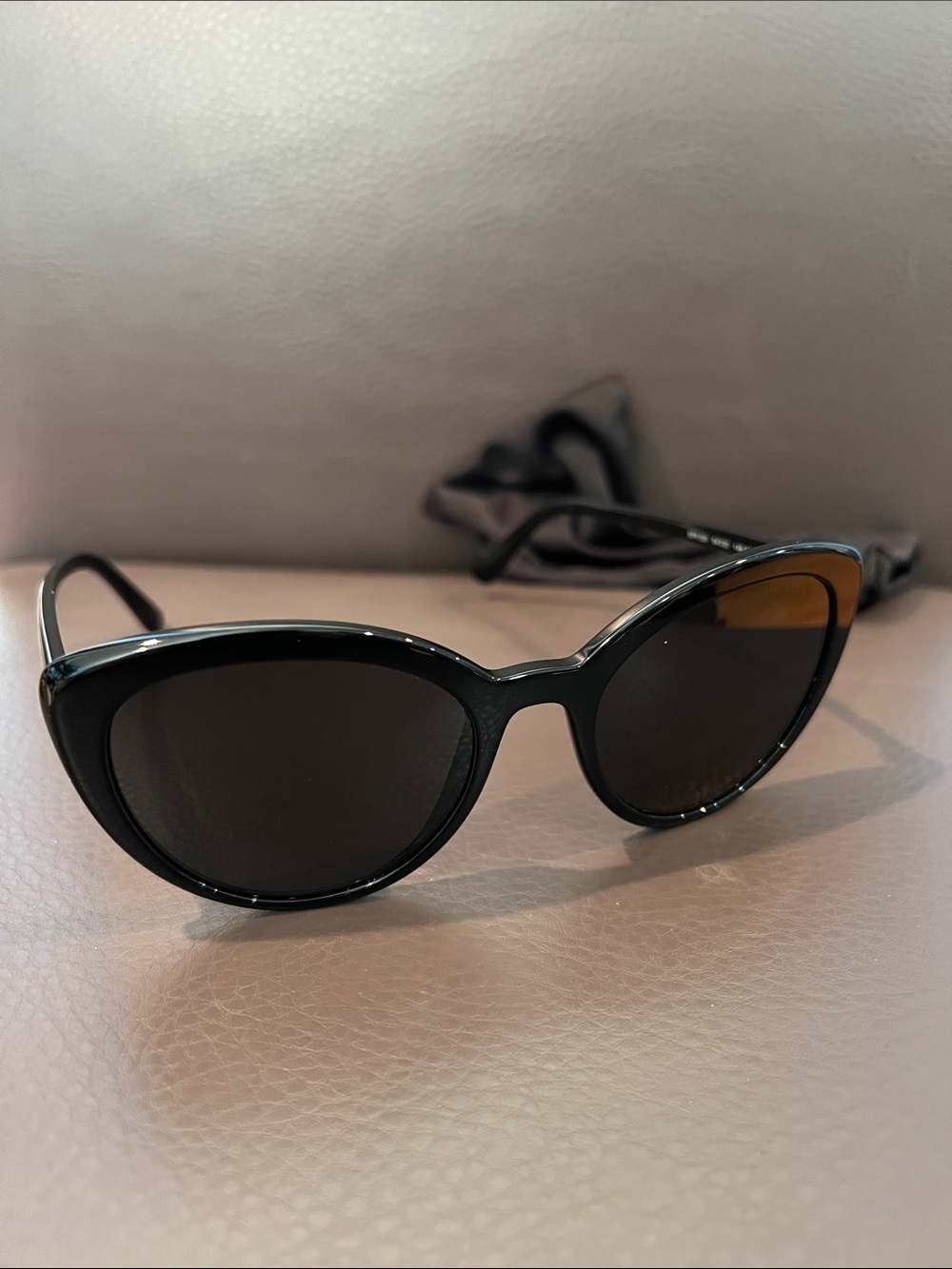 Prada SPR02V black cat eye sunglasses